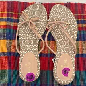 Kate Spade Beige Patterned Sandals